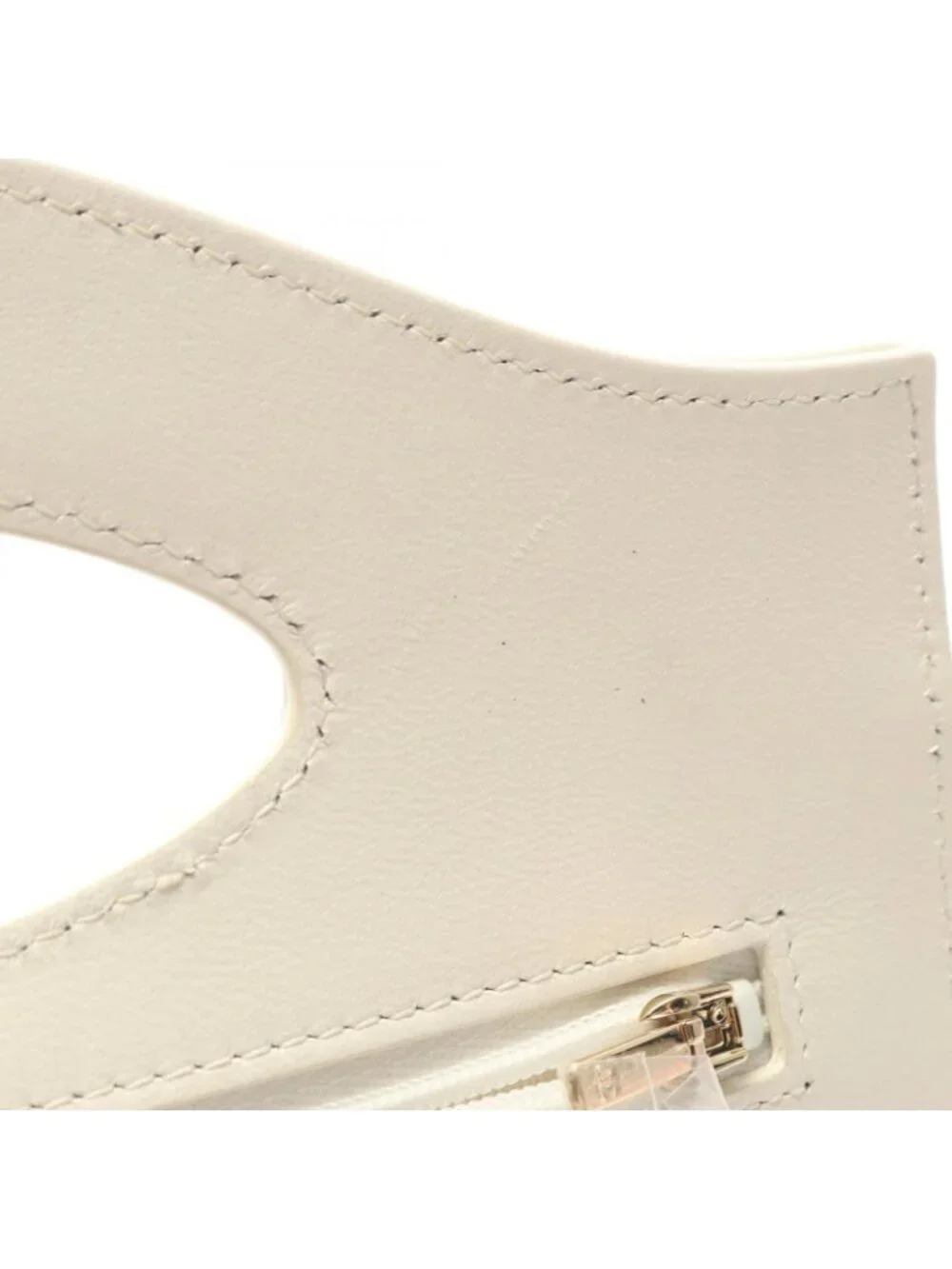 Chanel Shoulder Bag Quilted White Leather Chain Wallet
